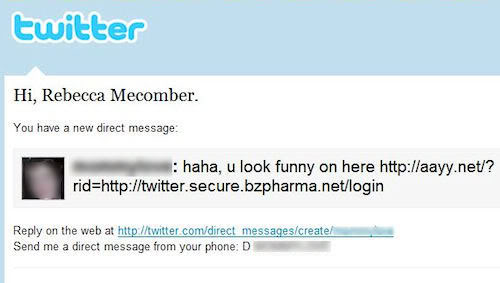 Twitter Phishing Scam